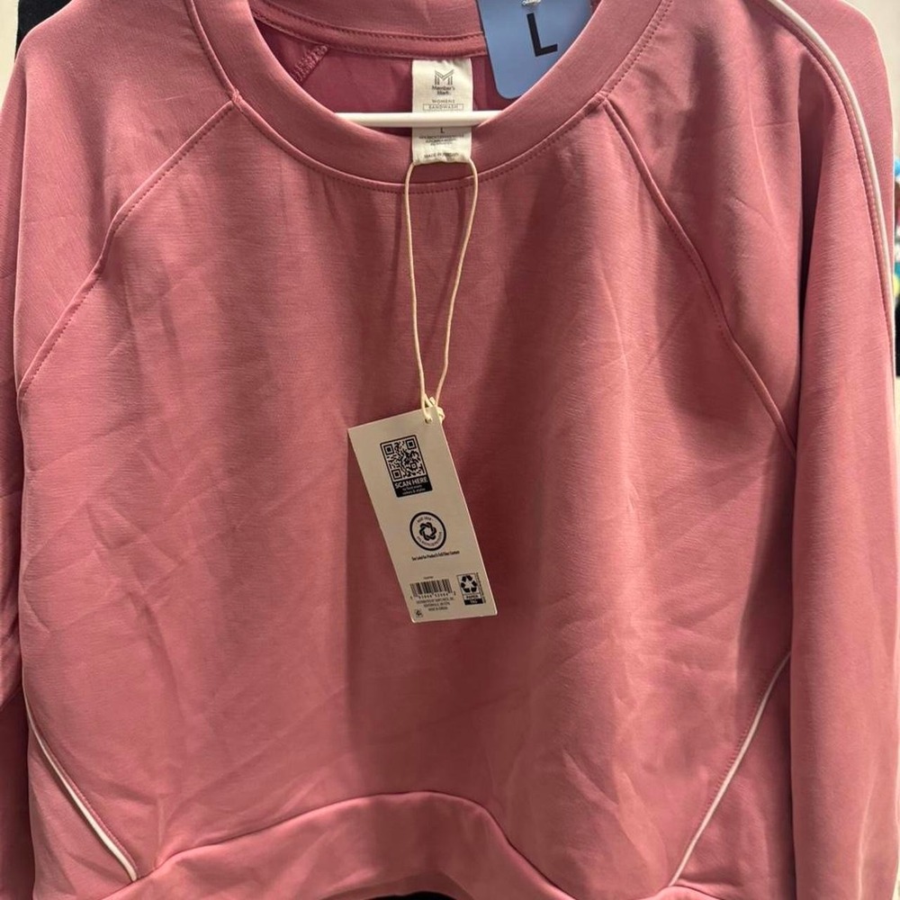 Member's Mark Women's Mauve Pink Crew Neck Sweatshirt NWT Size Large